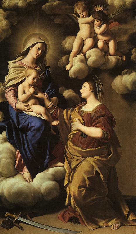 Giovan Battista Salvi Sassoferrato The Mystic Marriage of St.Catherine Germany oil painting art